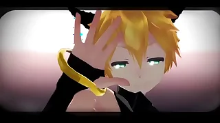 (MMD GAY) Len Hot Pole Dance